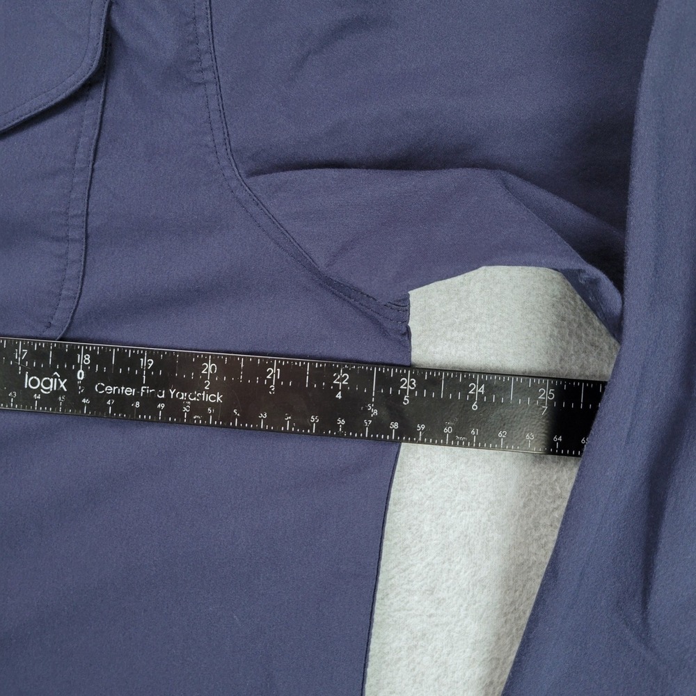 Kimes Ranch Western Blackout Snap Shirt Mens L Navy Coolmax Stretch Long Sleeve - Picture 6 of 14
